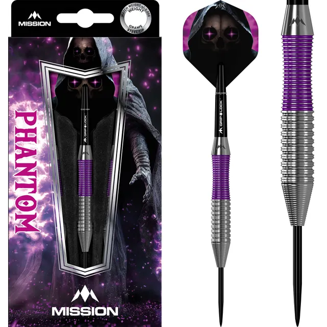mission-phantom-steeldarts-messing-22g-silber-lila image 1