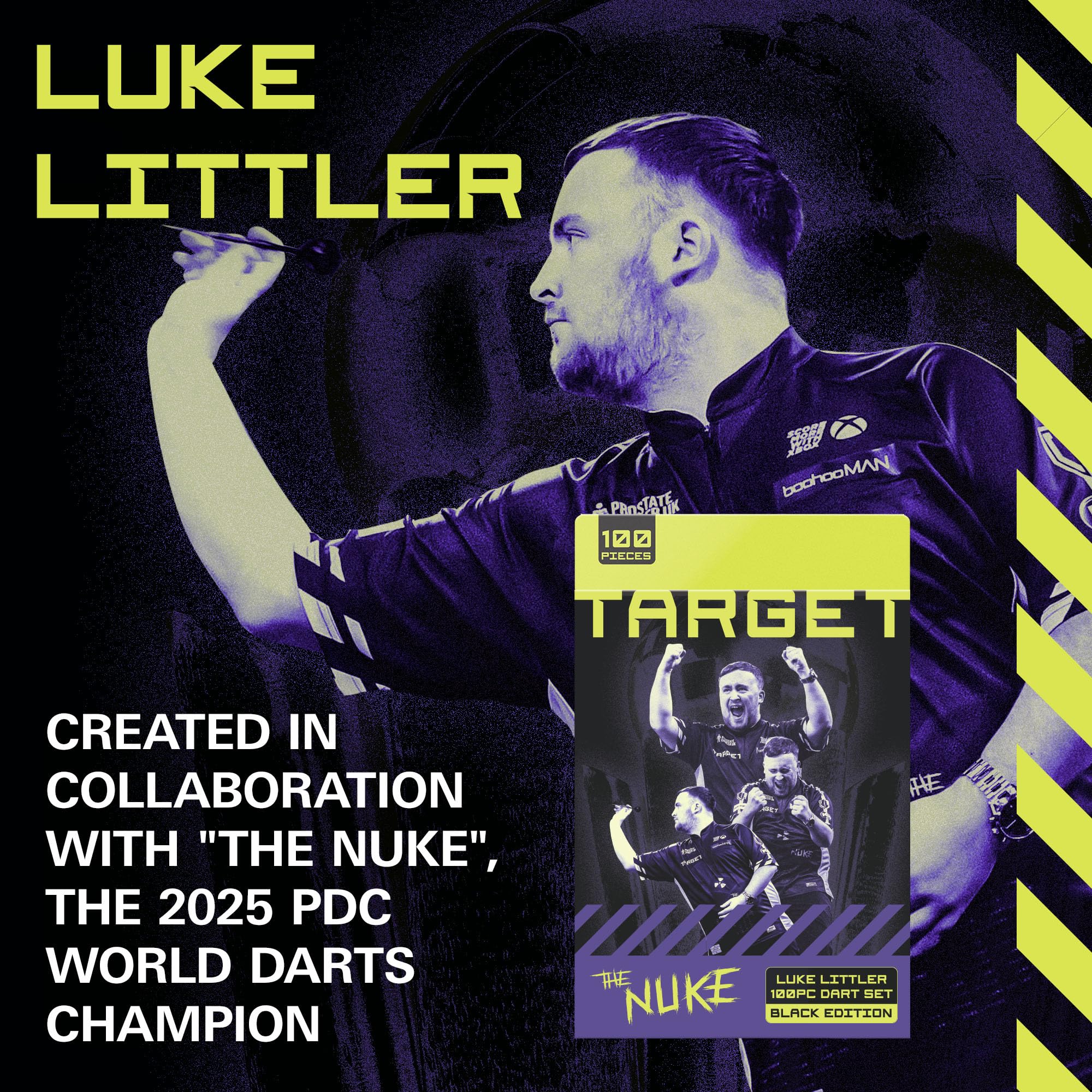 target-luke-littler-brass-dart-set-22g-100-teilig-steeldarts image 2
