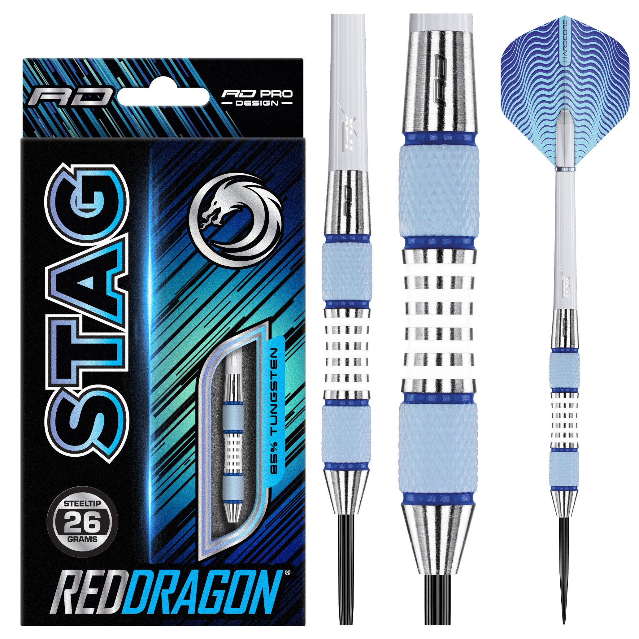 red-dragon-stag-24g-steeldarts-blau-wei image 1