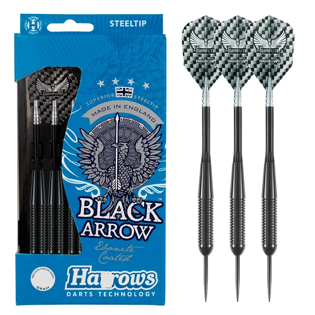 harrows-black-arrow-19gr-steeldart-messing-schwarz image 1