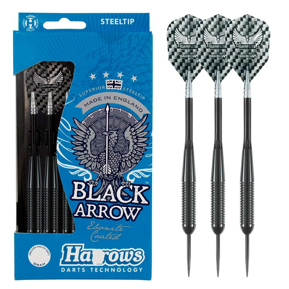 harrows-black-arrow-19gr-steeldart-messing-schwarz image 1