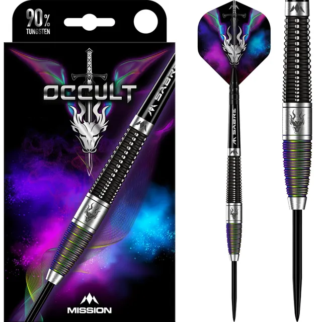 mission-occult-steeldart-23g-black-coral-90-tungsten image 1