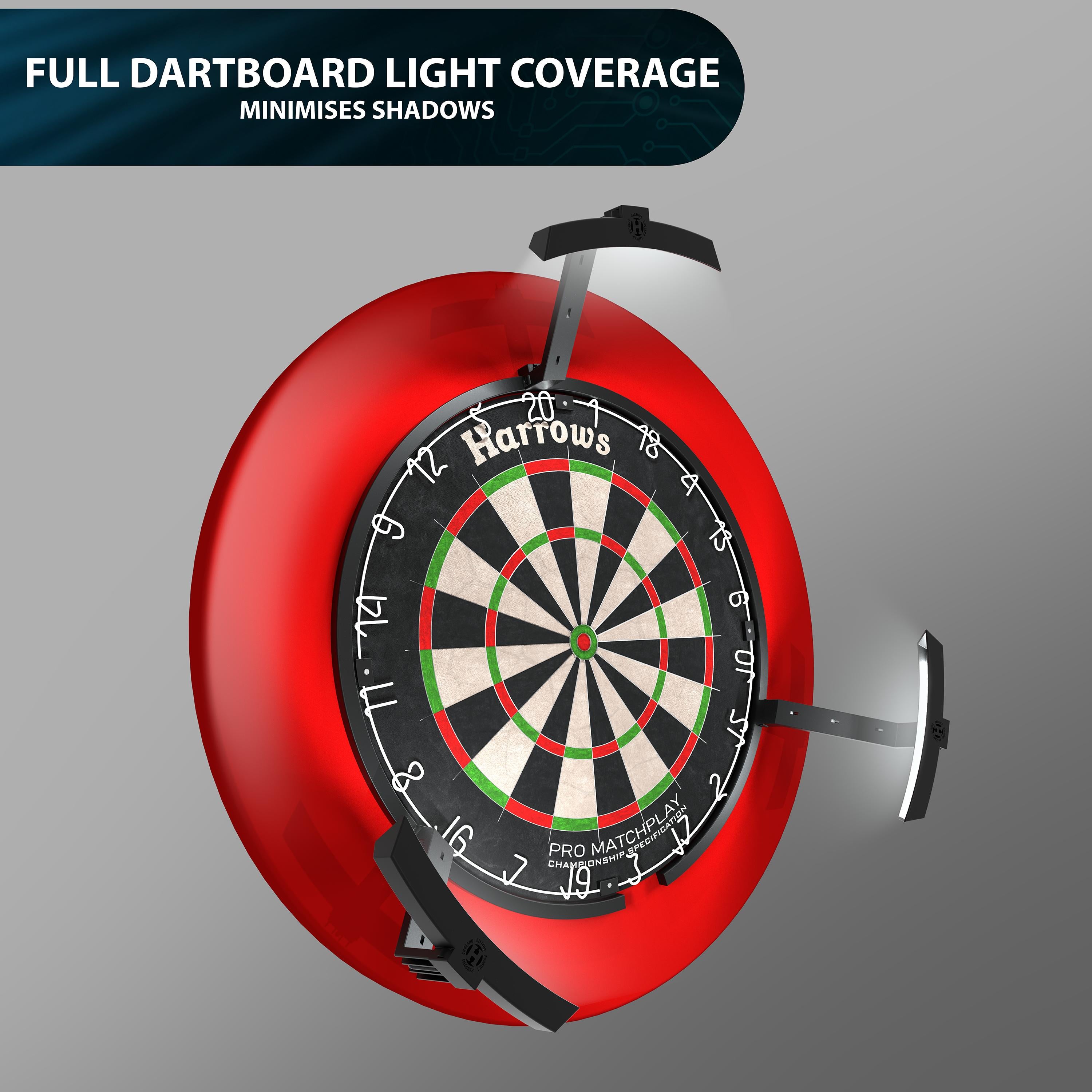 harrows-trilight-dartboard-beleuchtung-led-3-lichter image 5