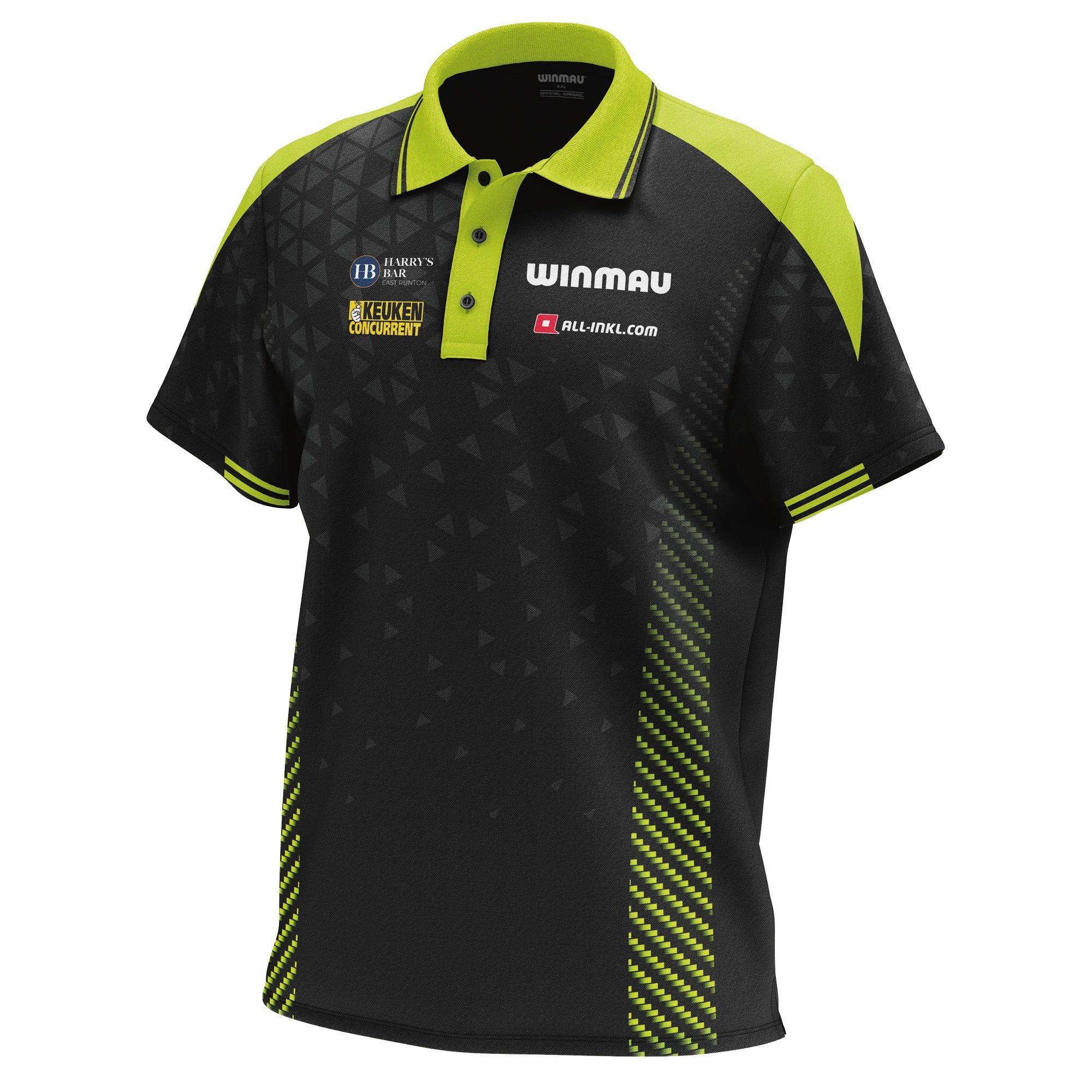 winmau-mvg-tour-poloshirt-gr-n-schwarz-xl-performance image 3