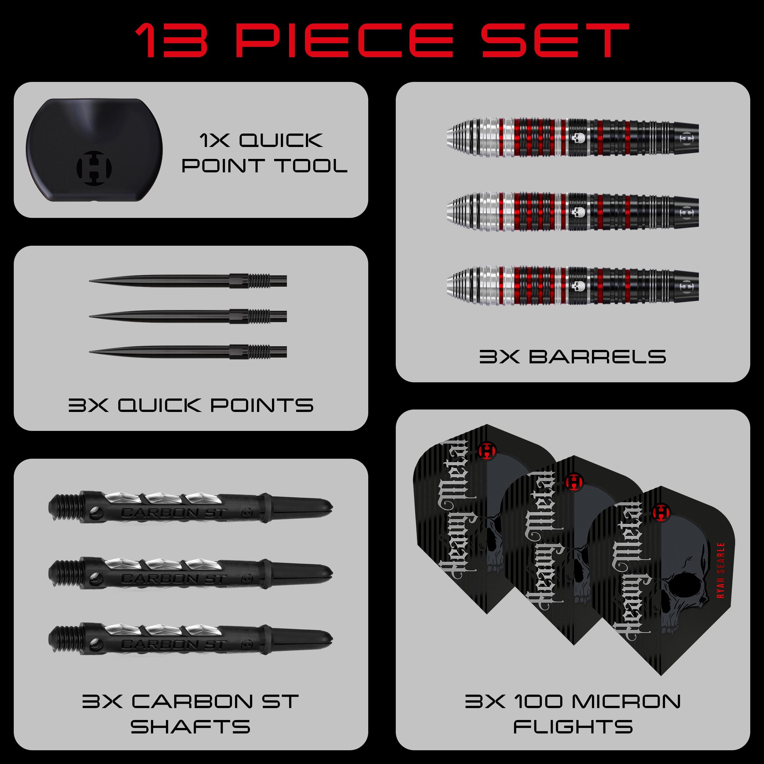 harrows-ryan-searle-series-2-steeldarts-90-24g-quick-point image 7