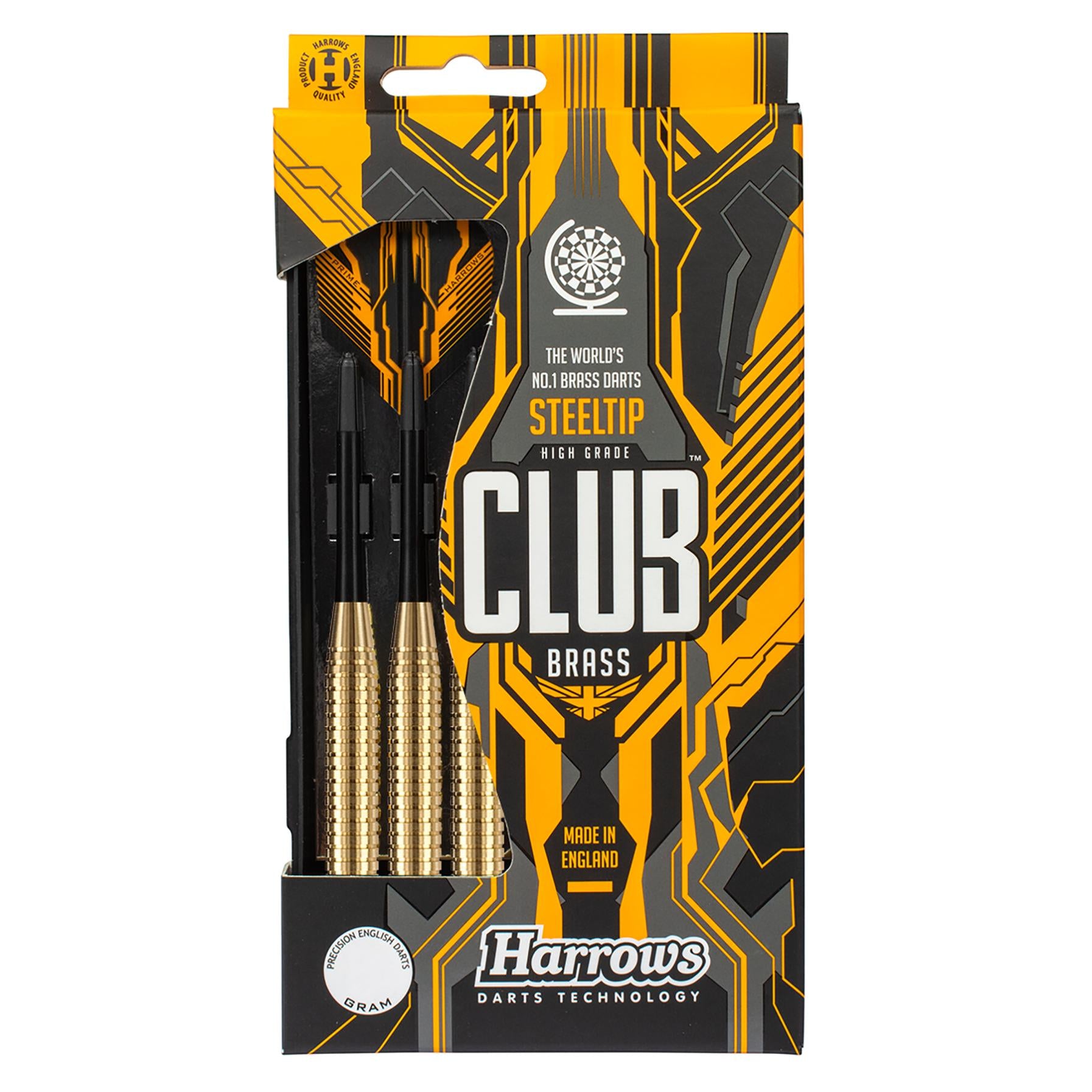 harrows-club-brass-steeldarts-23gr-messing-set-nylon image 5