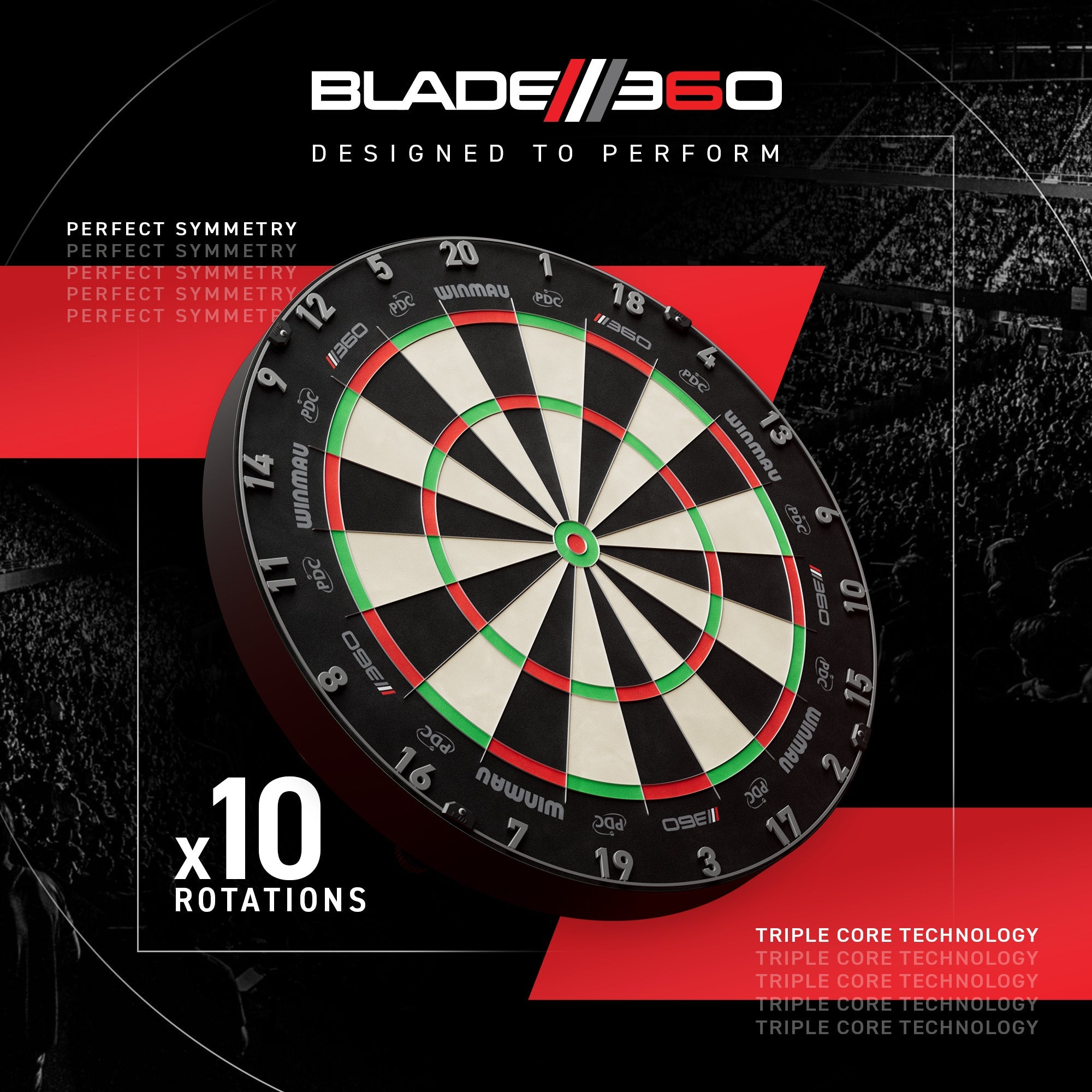 winmau-blade-360-triple-core-dartscheibe-bristle-pdc image 2