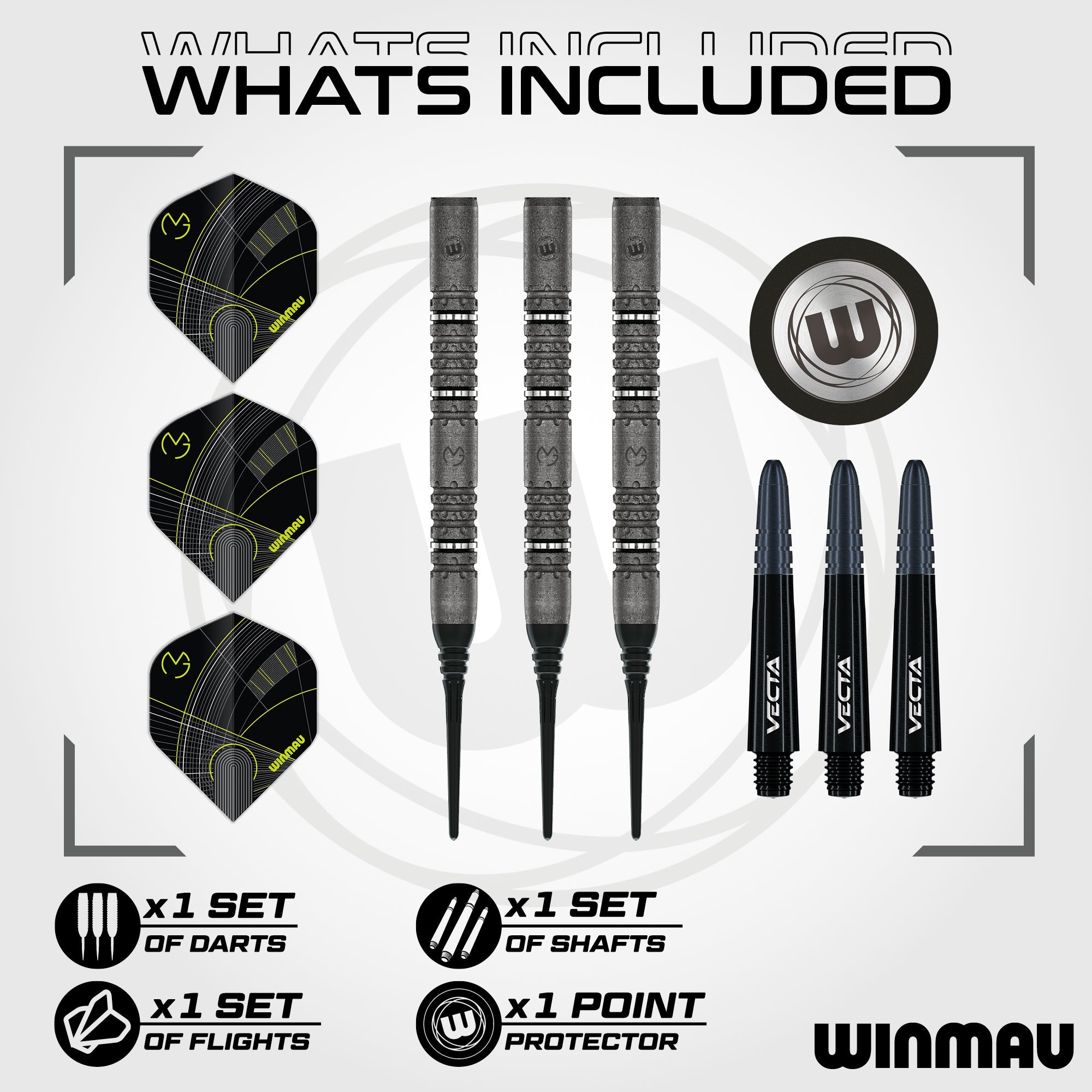 winmau-mvg-signature-softdart-18g-90-wolfram-parallel image 2