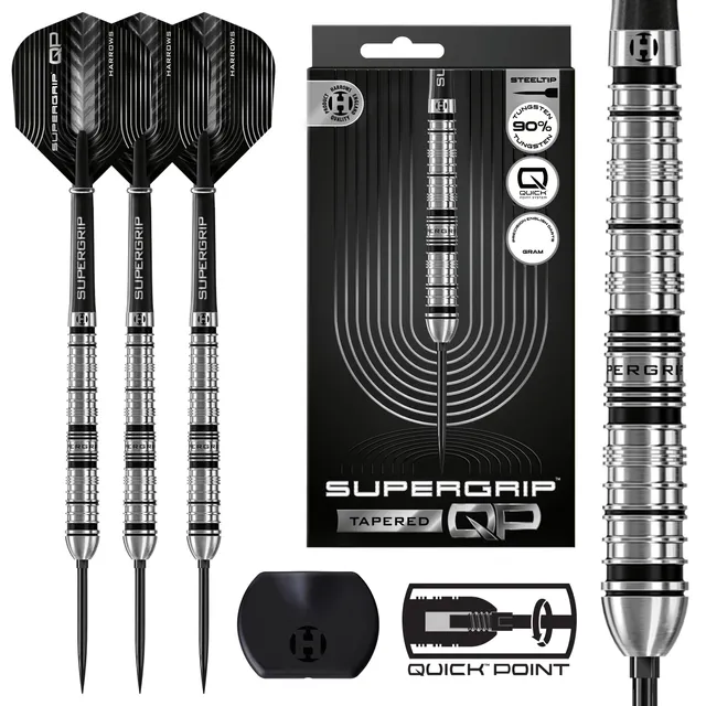 harrows-supergrip-qp-tapered-steeldart-24g-90-quick-point image 1