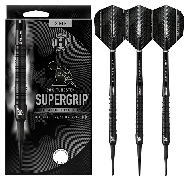 harrows-supergrip-black-edition-18g-softdart image 1
