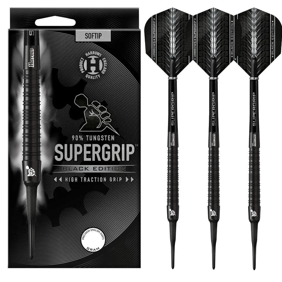 harrows-supergrip-black-edition-18g-softdart image 1
