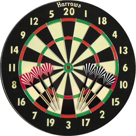 harrows-official-competition-champion-family-dartscheibe-mit-6-darts image 1