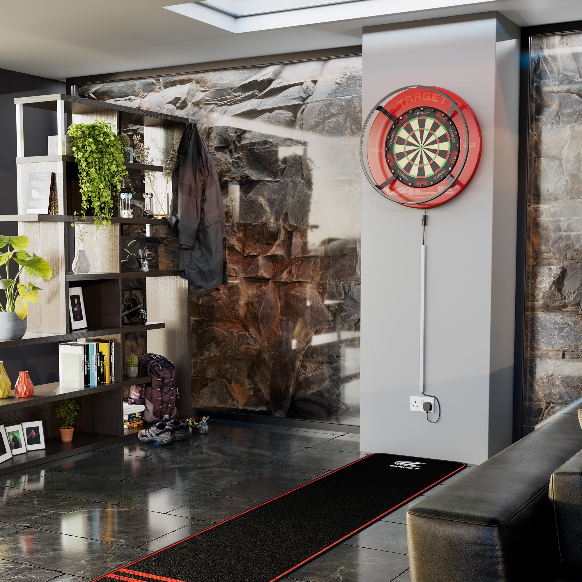 target-corona-vision-dartboard-beleuchtung-led-ring-wei image 7
