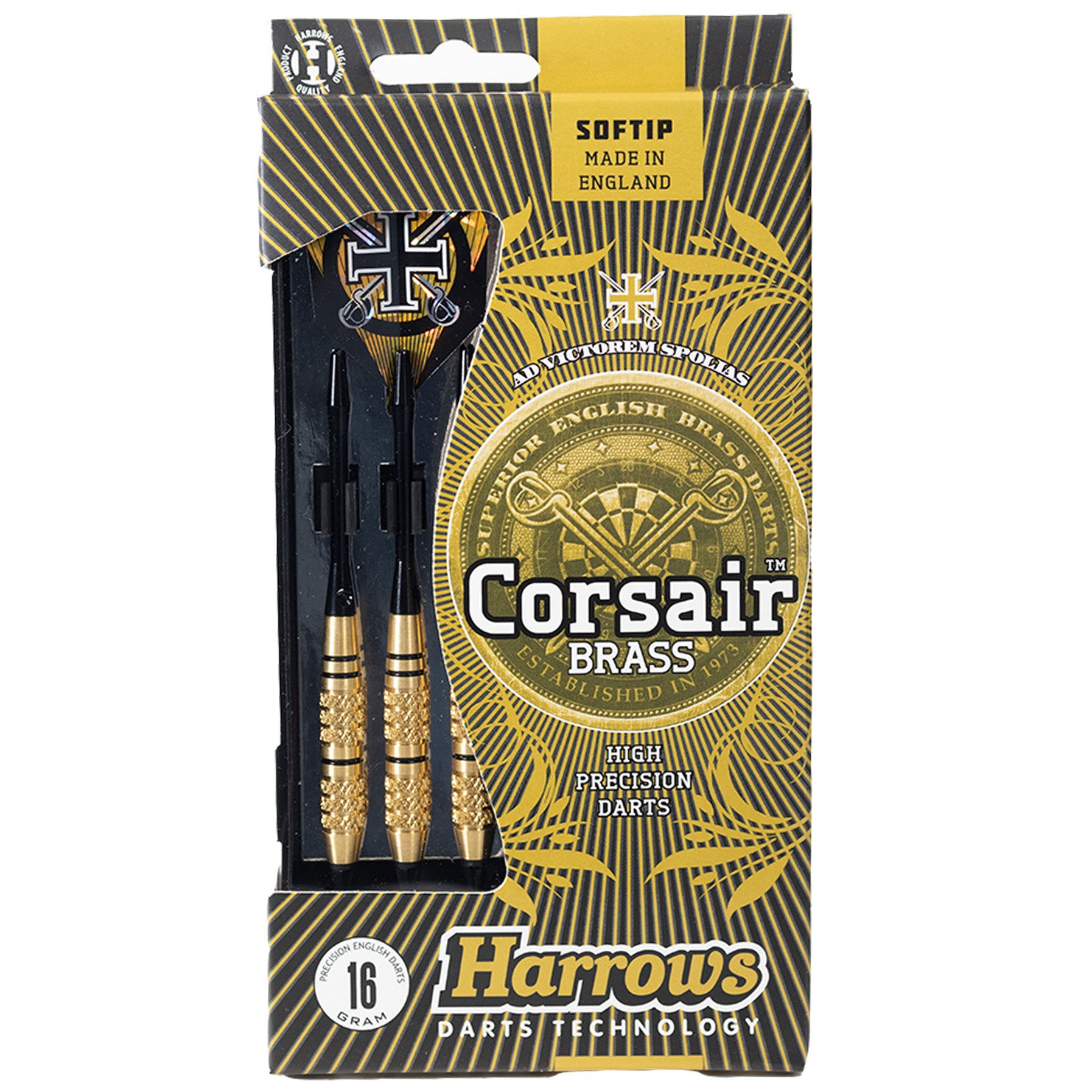 harrows-corsair-black-18g-softdarts-messing-3er-set image 4
