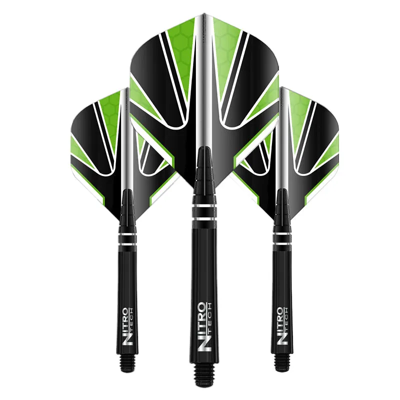 red-dragon-nitrotech-combo-flights-shafts-schwarz-gr-n-medium image 1