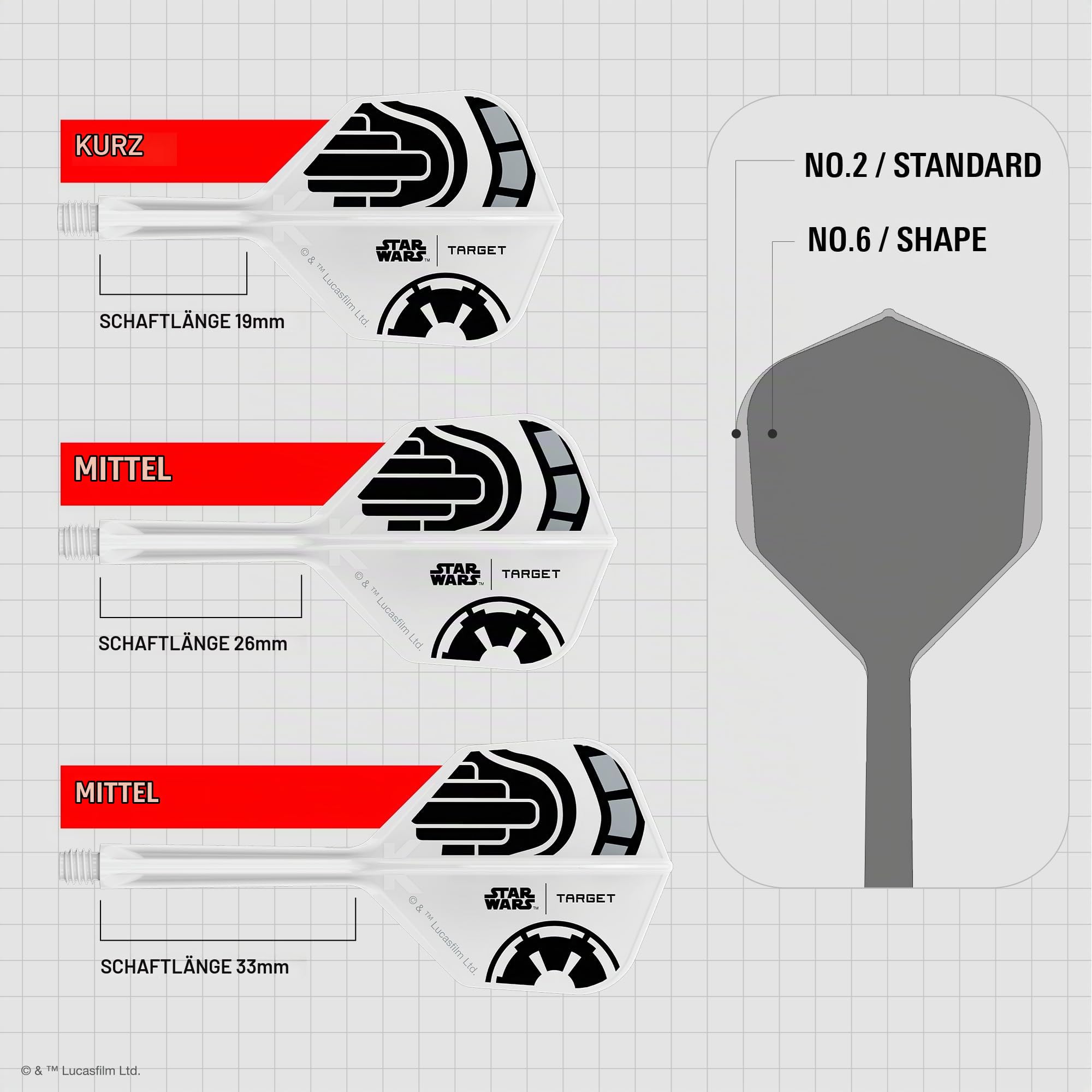 target-k-flex-storm-trooper-flights-no-2-short-19mm image 3