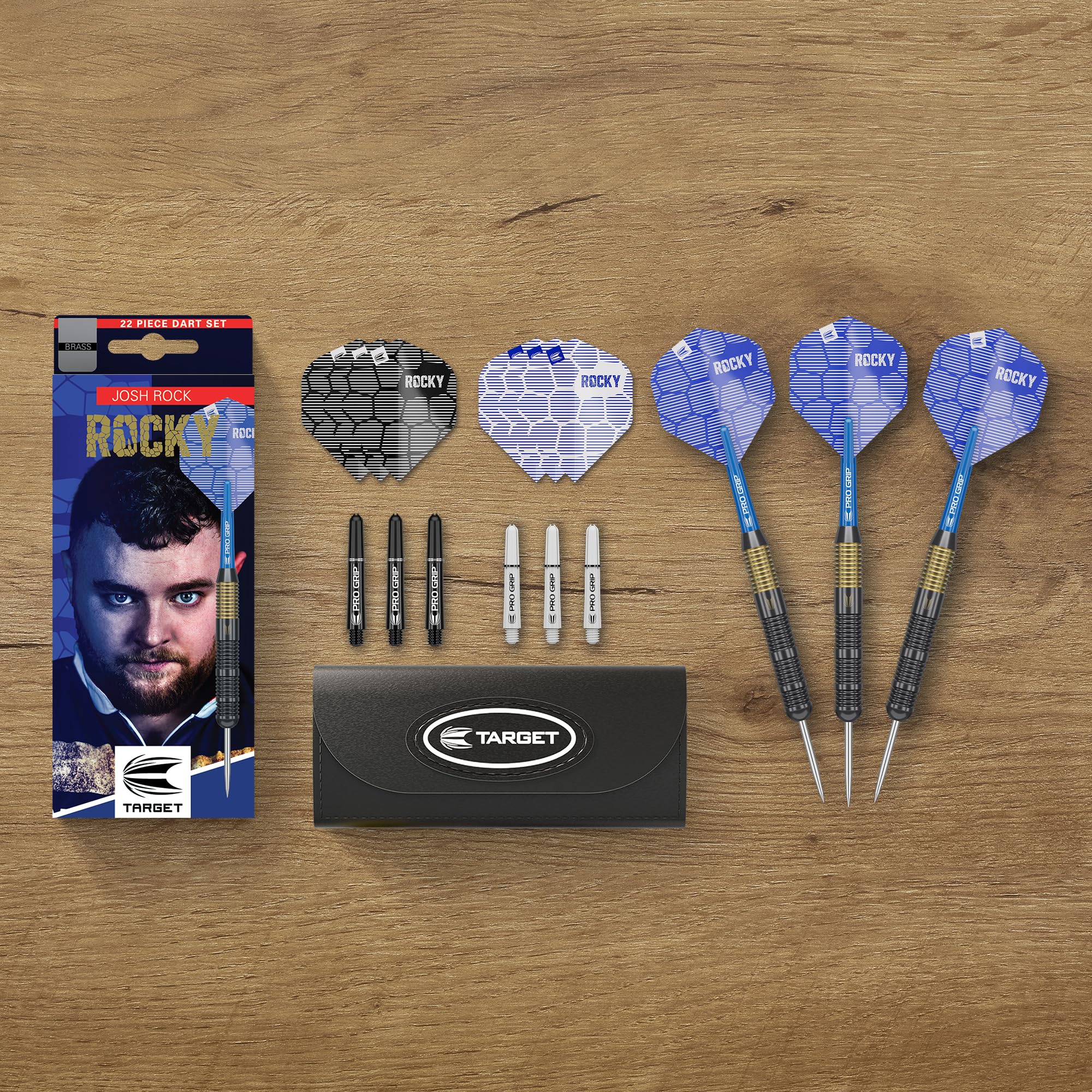 target-josh-rock-brass-steeldarts-22g-set-mit-case image 6