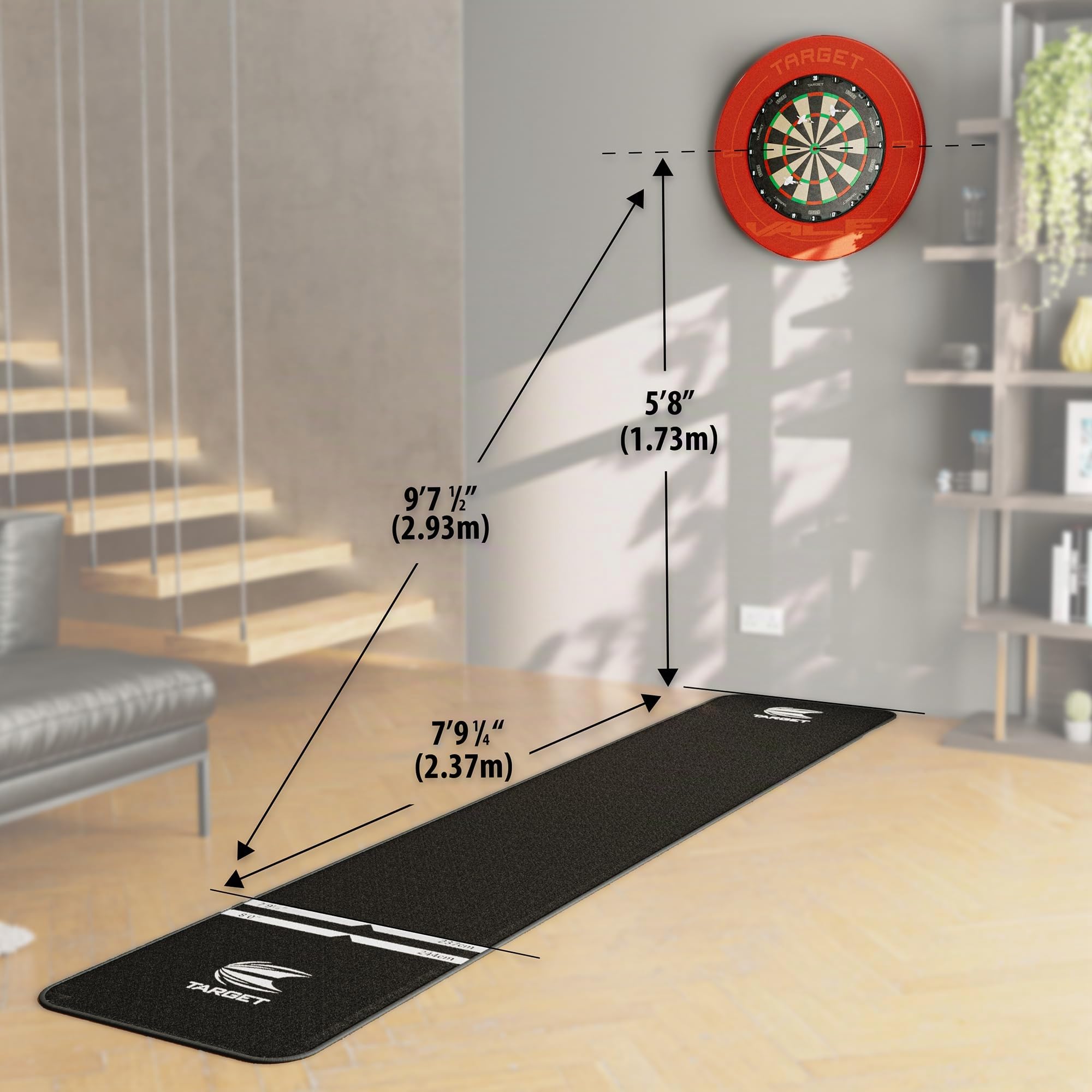 target-aspar-dartscheibe-sisal-turniergr-e-mit-zahlenring image 8