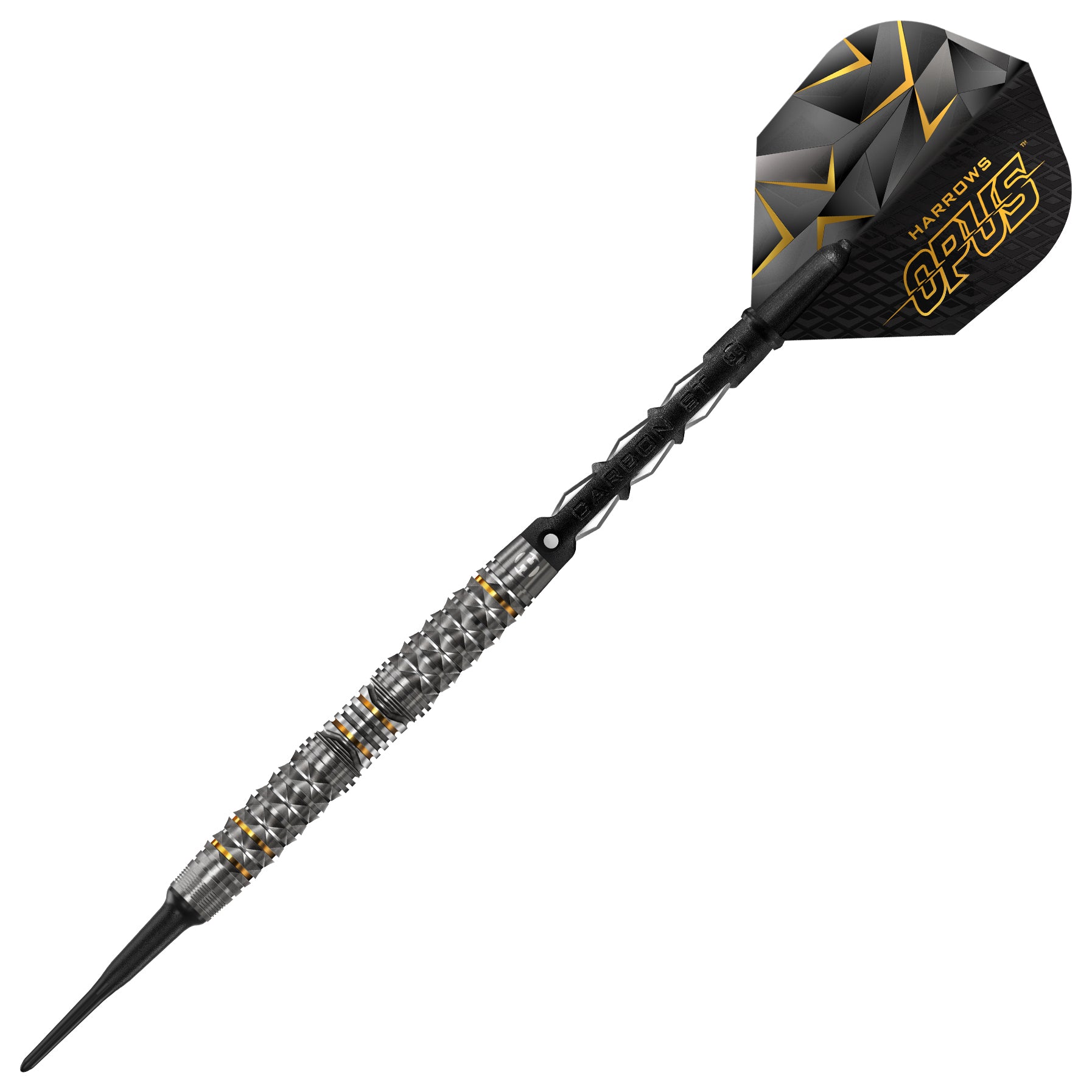 harrows-opus-90-softdarts-18g-titan-gun-metal-gold image 4