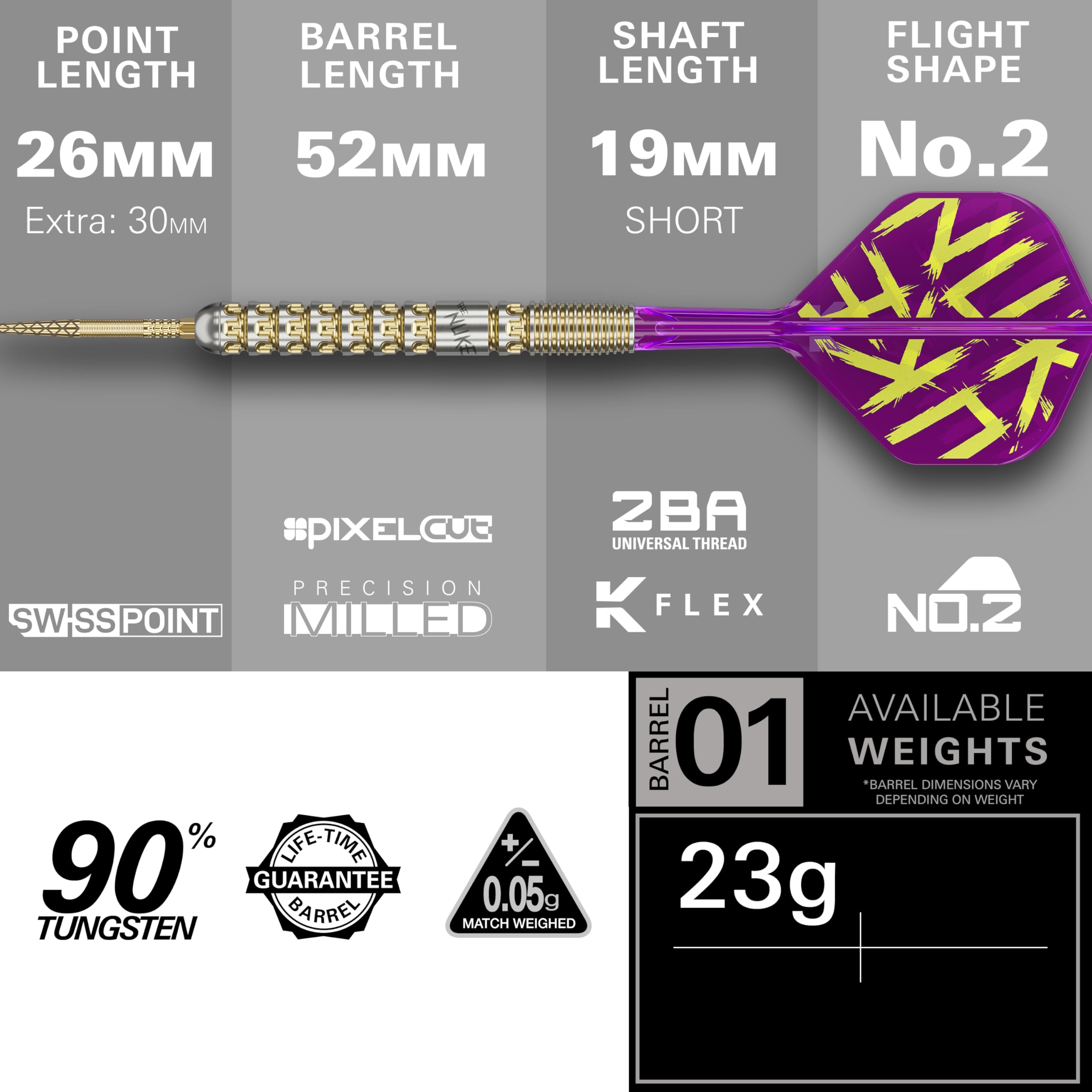 target-luke-littler-prodigy-g1-23g-steeldarts-gold image 3