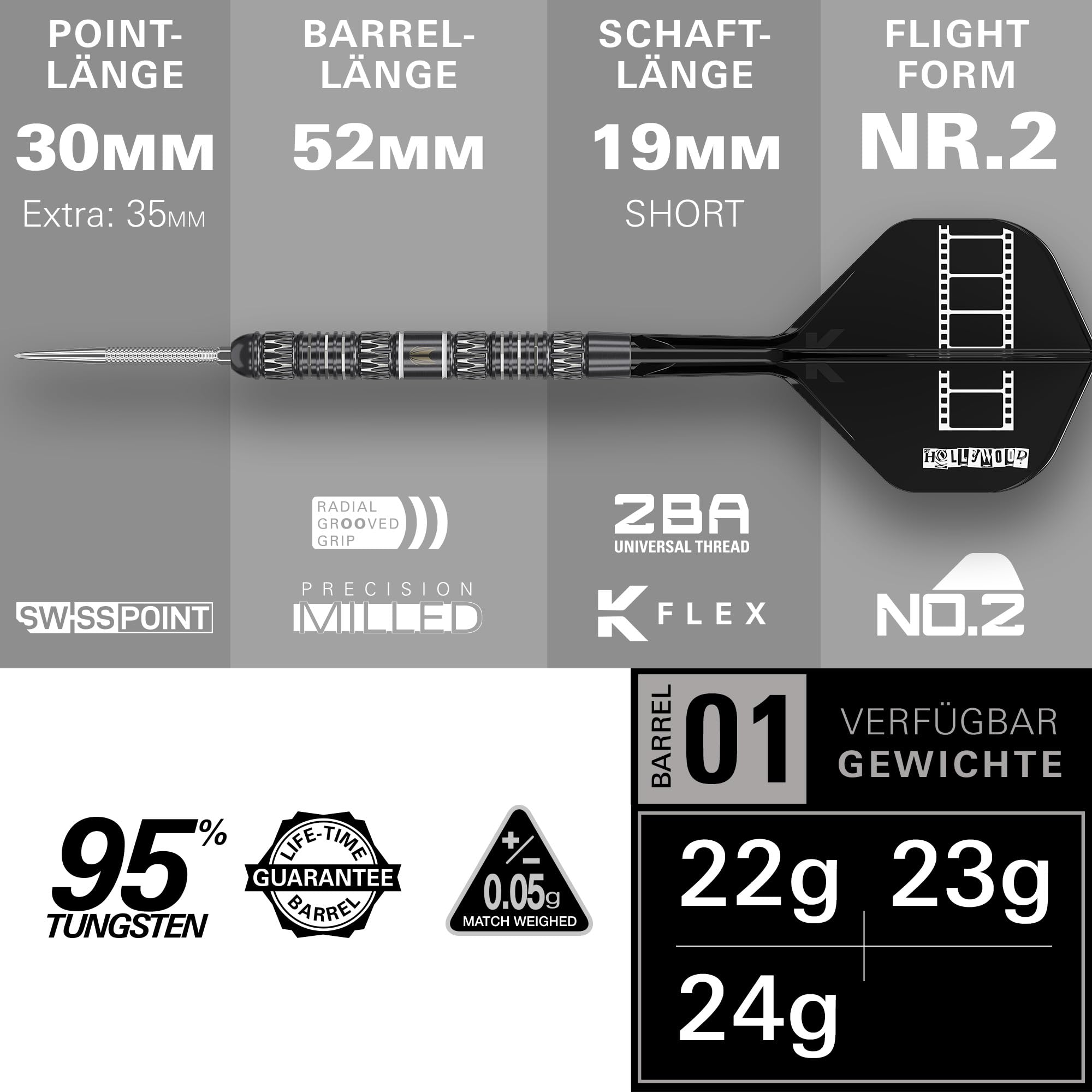 target-chris-dobey-95k-steeldarts-95-22g image 3