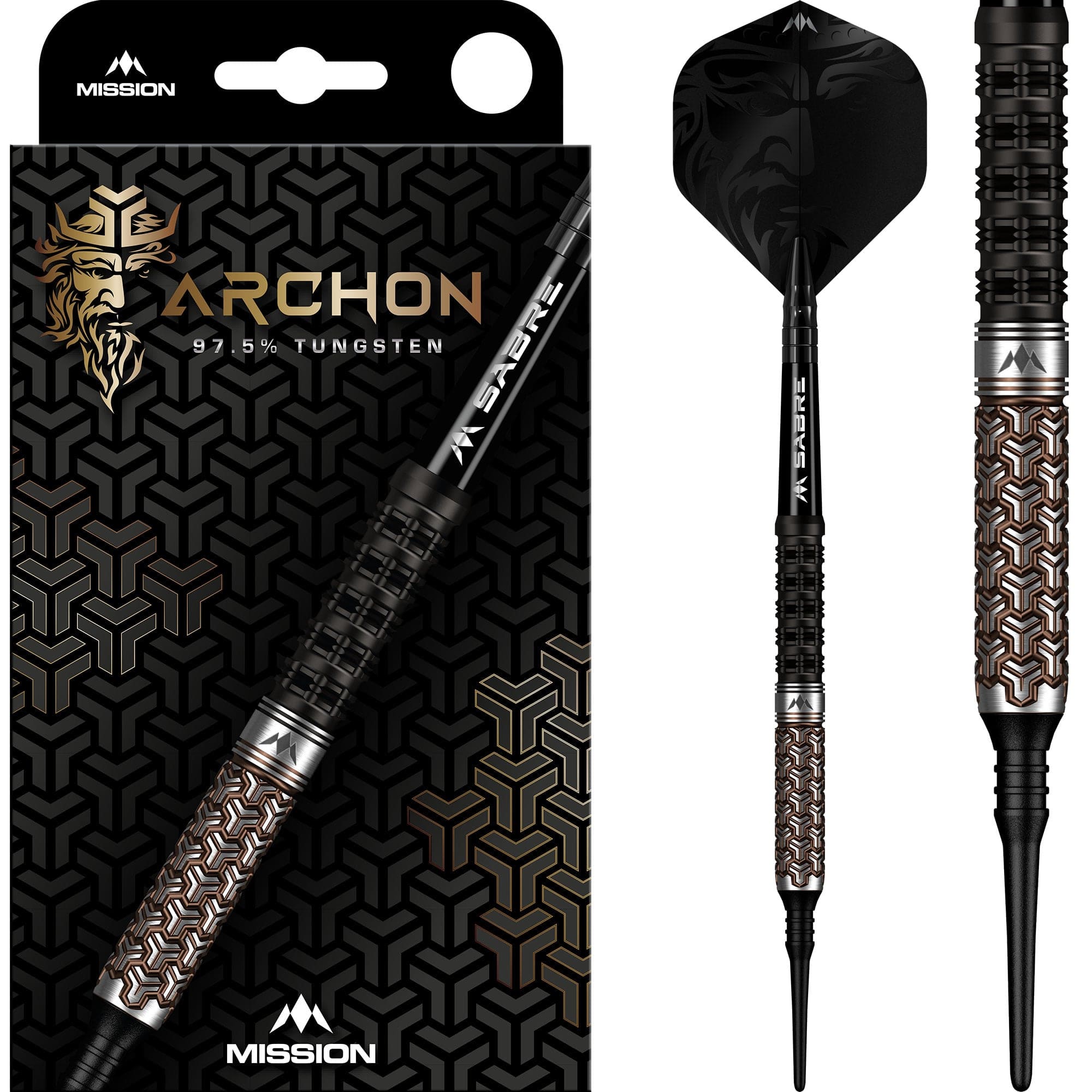 mission-archon-softdarts-97-5-tungsten-18g-schwarz-bronze image 1