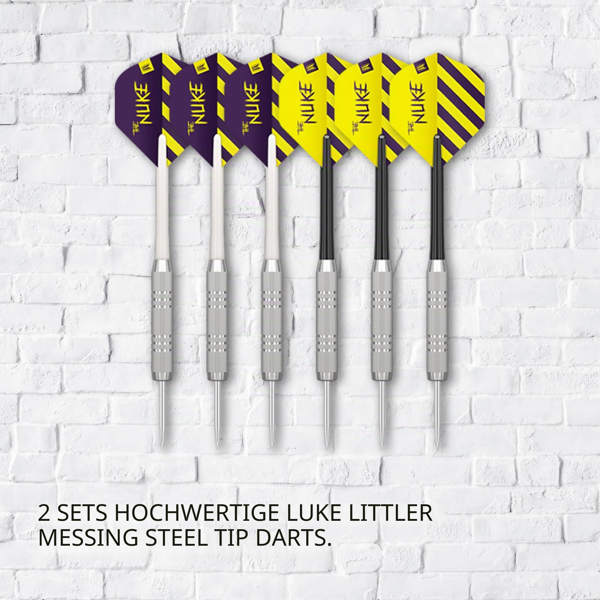 target-tor-luke-littler-dartscheiben-set-sisal-mit-6-steeldarts image 6