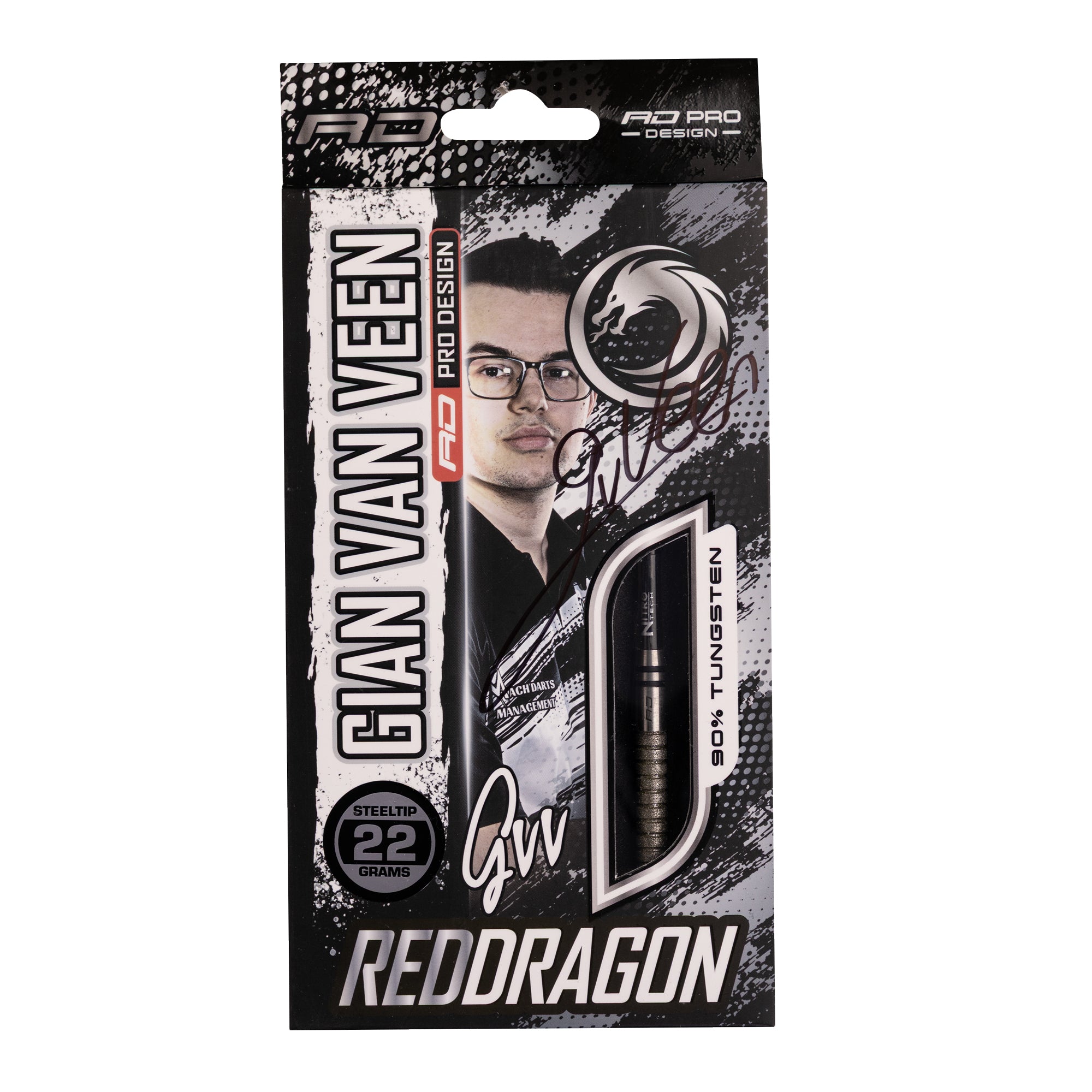 red-dragon-gian-van-veen-tour-edition-steeldarts-signiert image 1