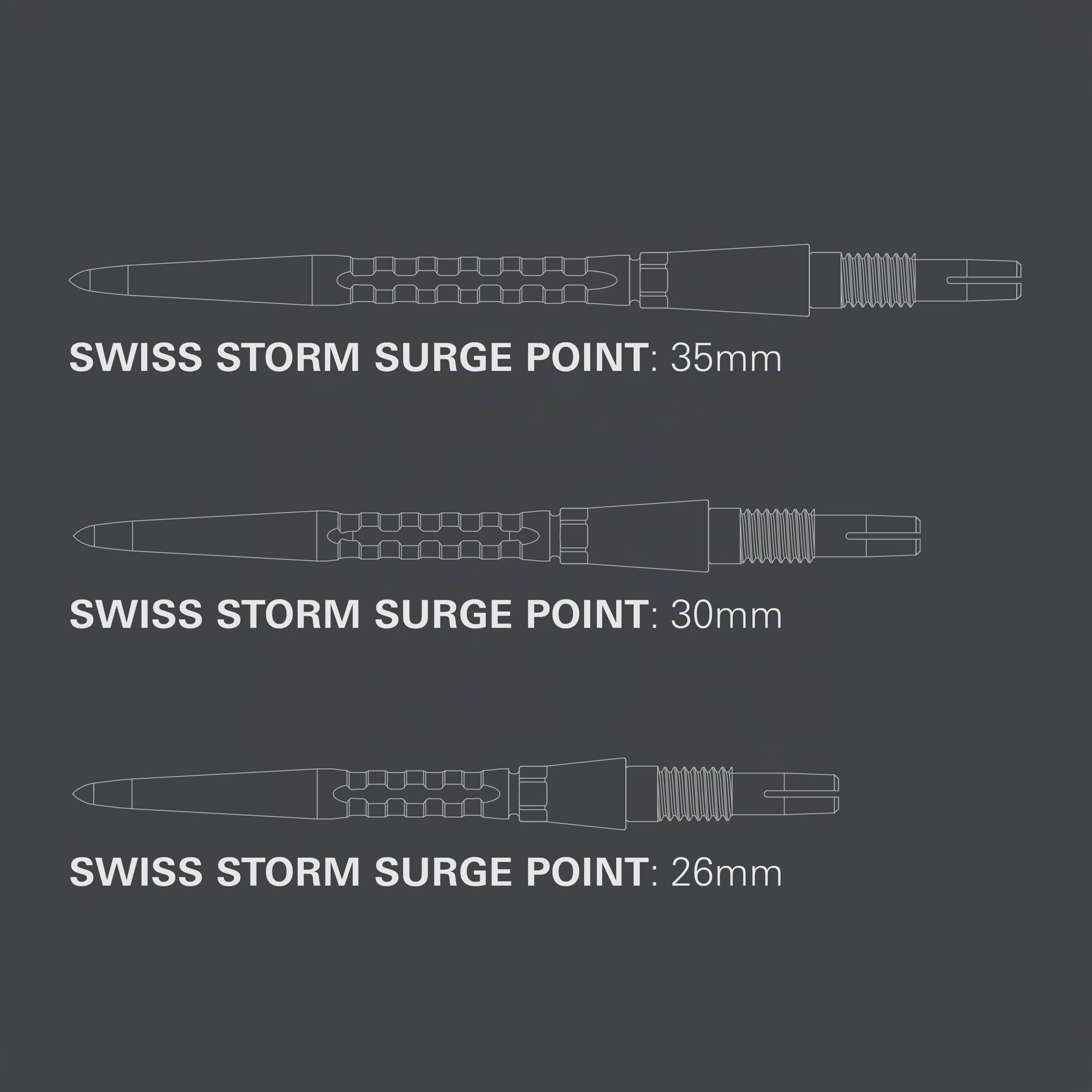 target-swiss-point-storm-surge-dartspitzen-30mm-silber-3er image 2