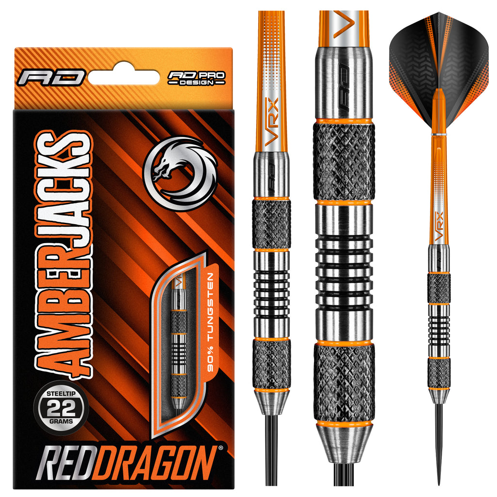red-dragon-amberjack-5-steeldart-22g-schwarz-orange image 1