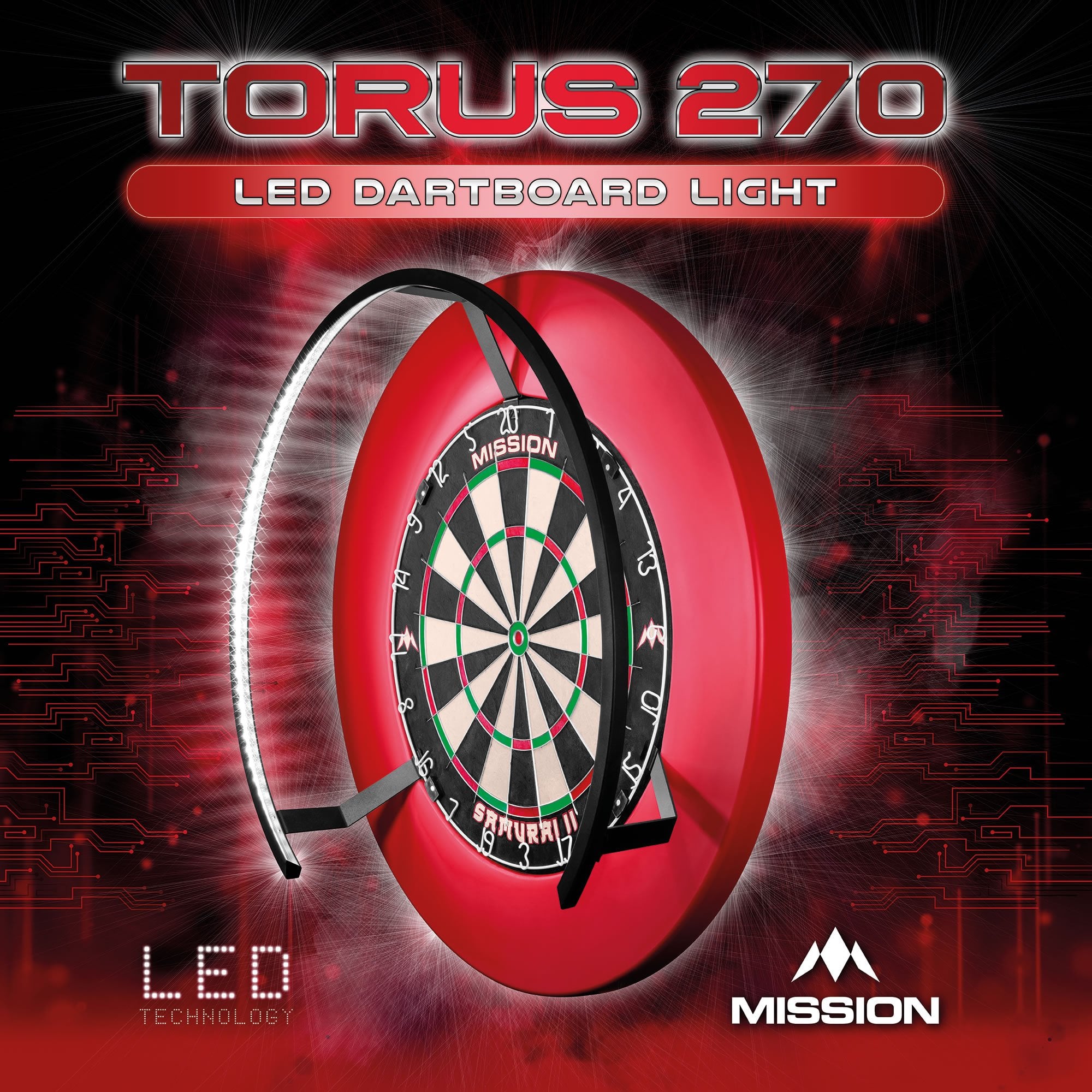 mission-torus-270-dartboard-beleuchtung-hellwei-led image 7