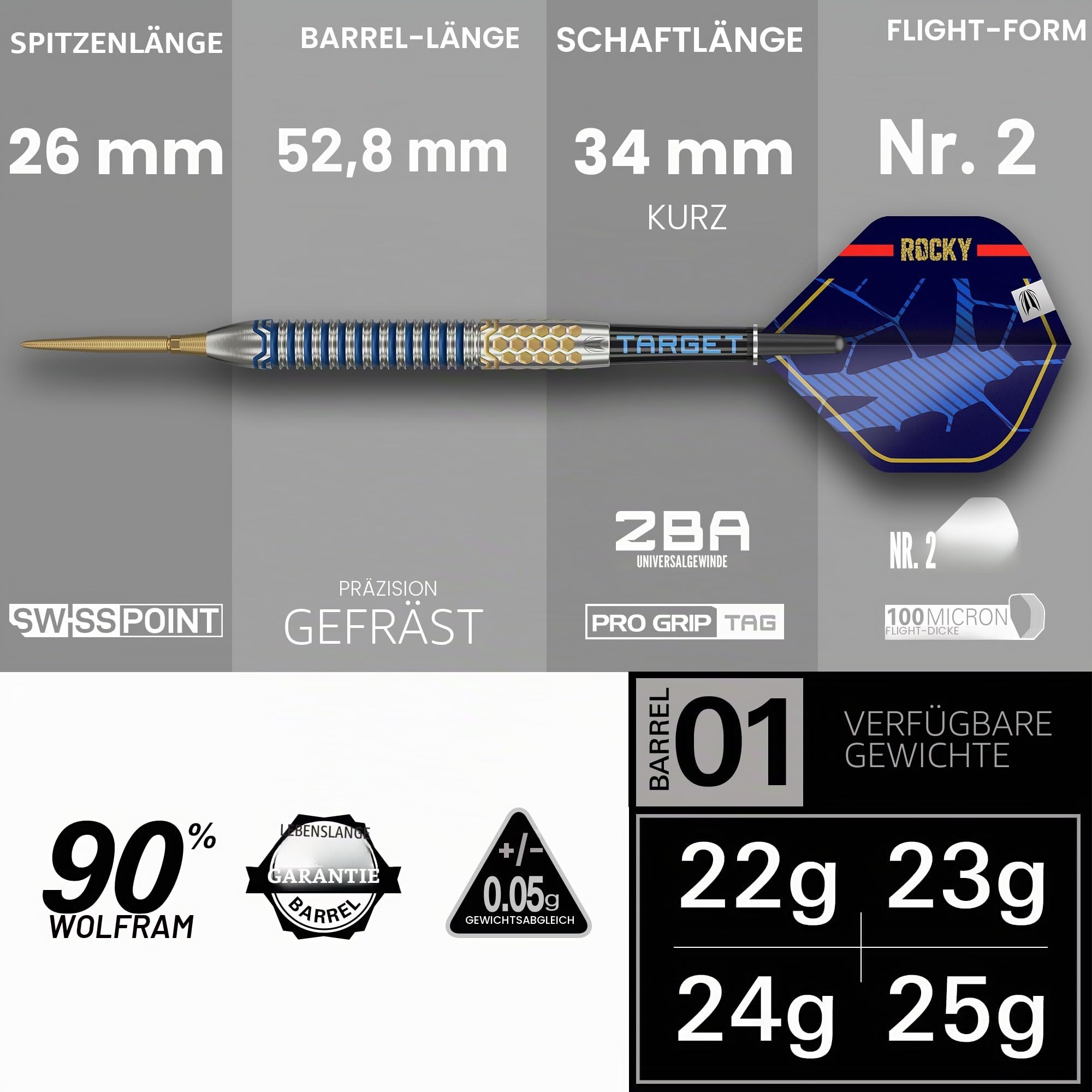 target-josh-rock-gen-1-steeldarts-22g-90-tungsten-swiss image 3