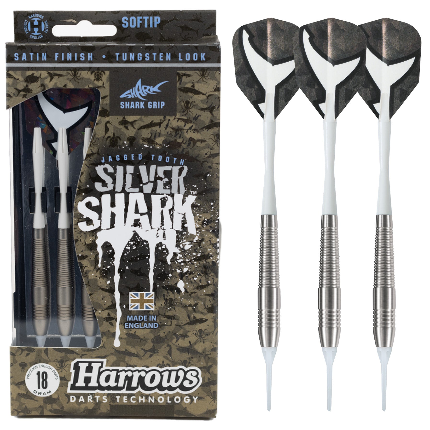 harrows-silver-shark-style-a-18g-softdarts image 1