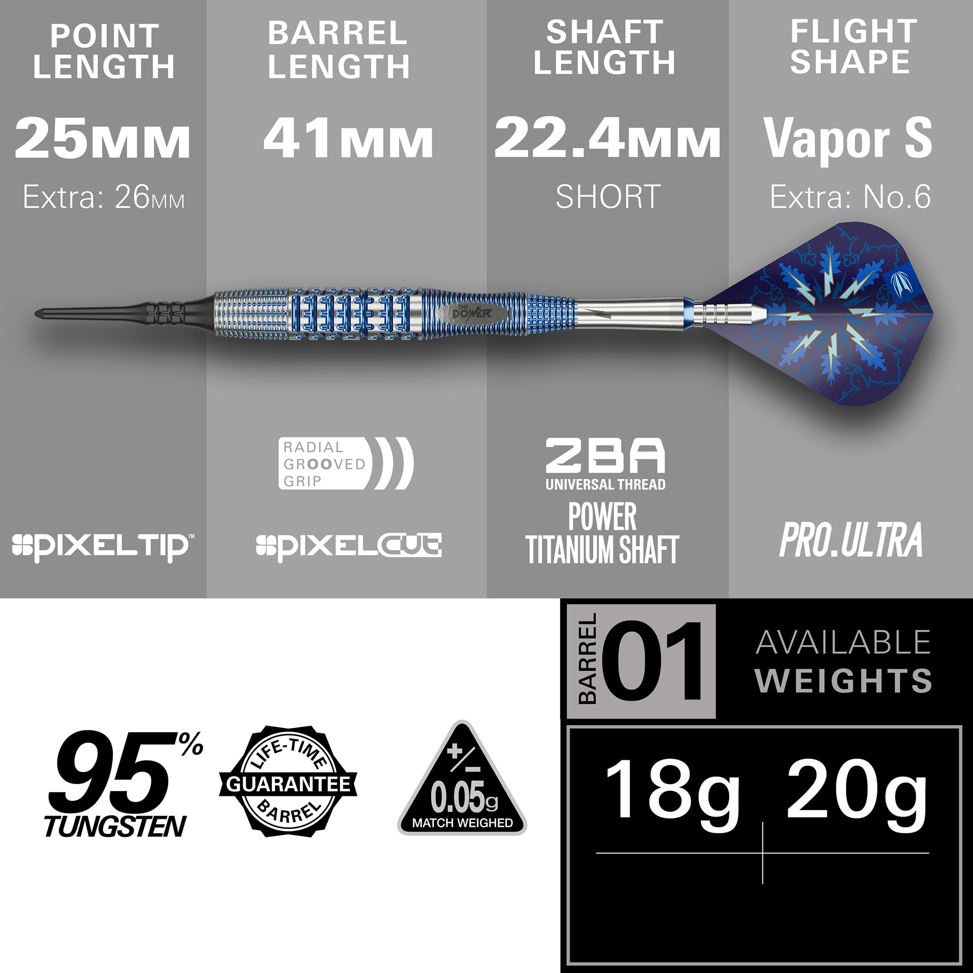 target-phil-taylor-gx2-softdarts-18g-95-tungsten-blau image 3
