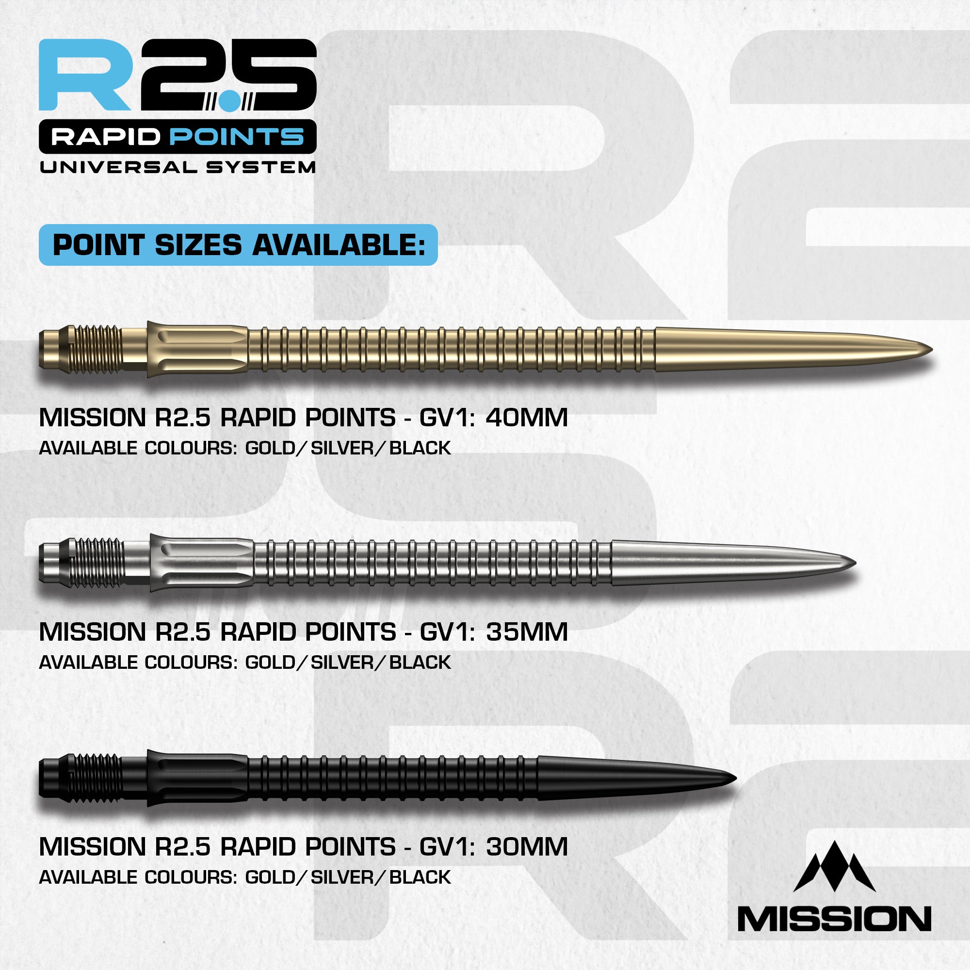 mission-r2-5-rapid-dartspitzen-gv1-silber-30mm image 5