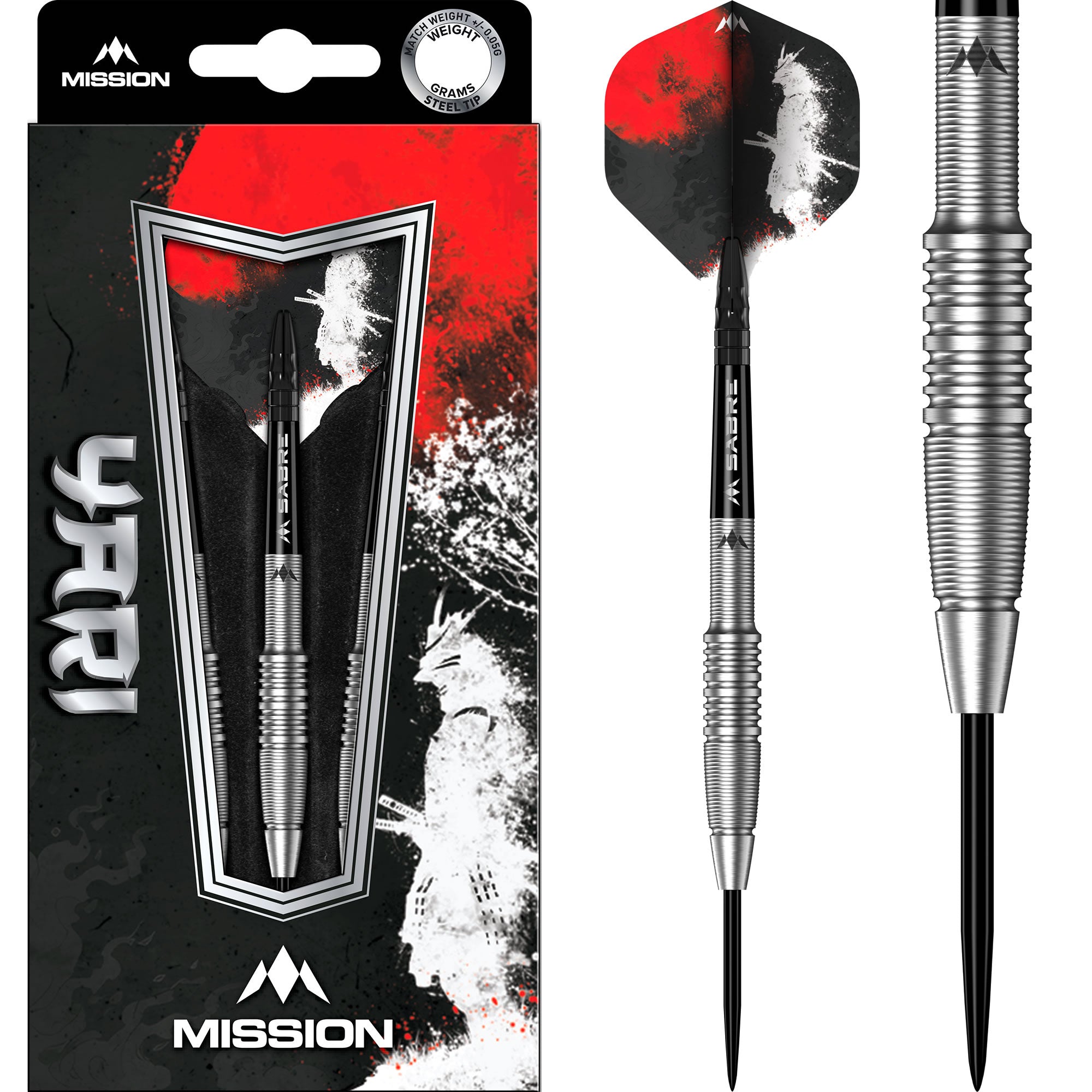 mission-yari-22g-steeldarts-90-tungsten-silber-torpedo image 1