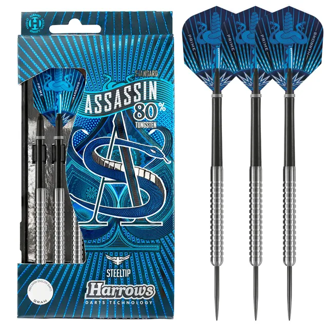 harrows-assassin-80-steeldarts-20gr-wolfram-alamo-shafts image 1