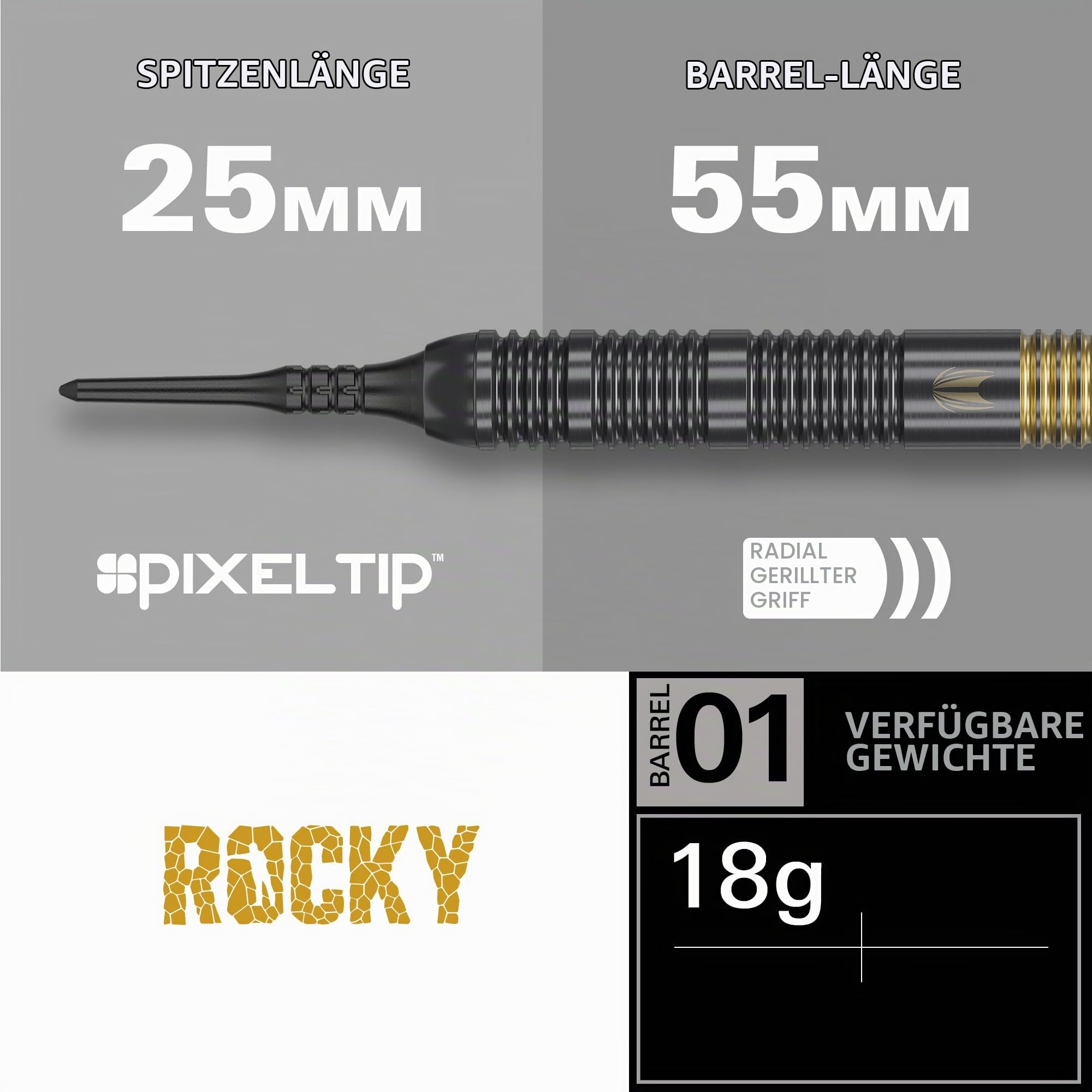target-josh-rock-softdarts-18g-brass-set-mit-case-pixel image 3