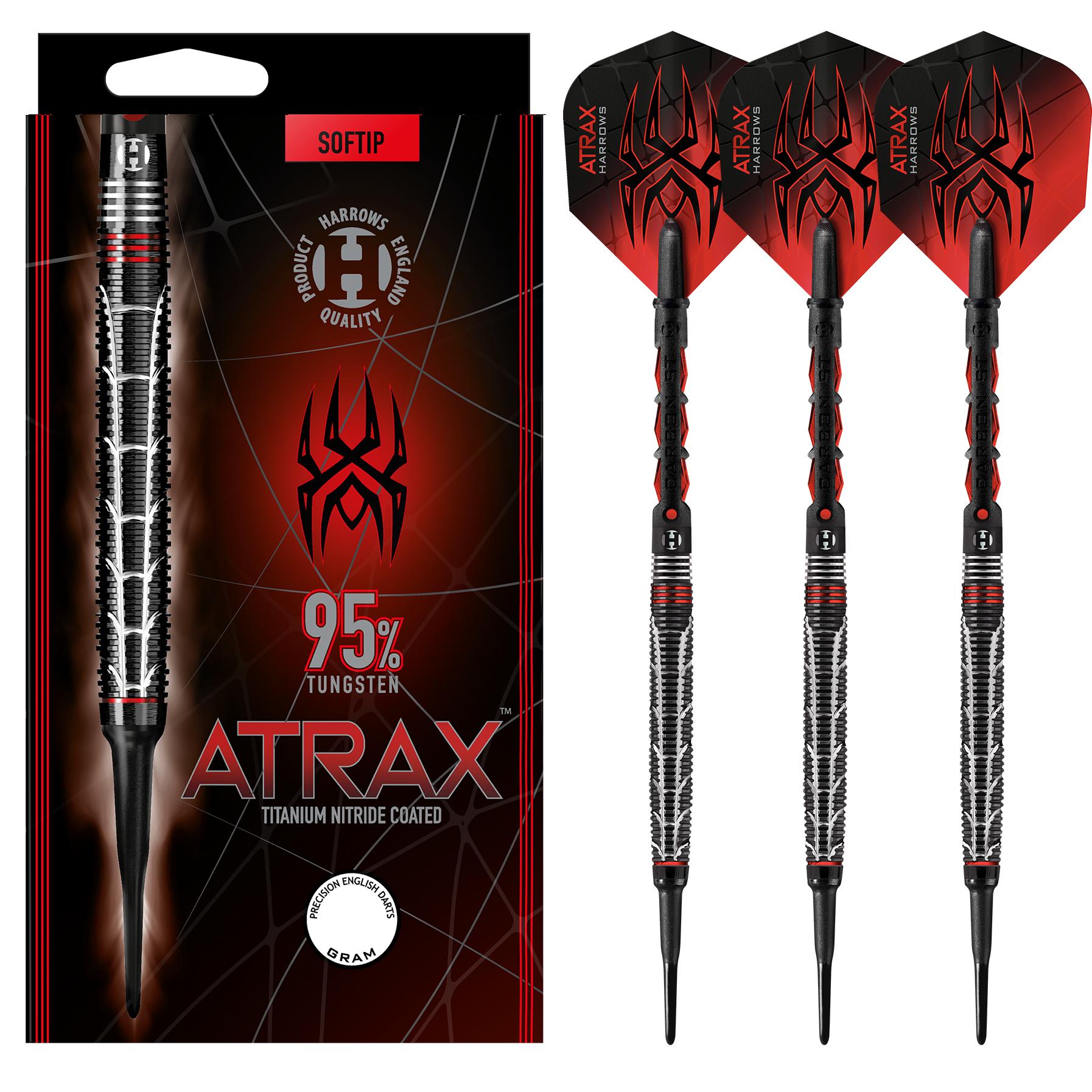 harrows-atrax-95-softdarts-20g-wolfram-mit-carbon-shafts image 1